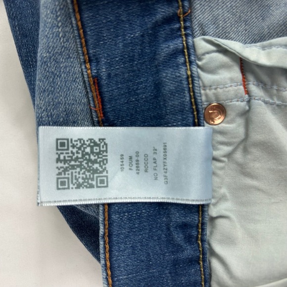 True Religion Rocco Relaxed Skinny Jeans Mens Size 38 Faded Wash Denim $164 - Picture 13 of 15